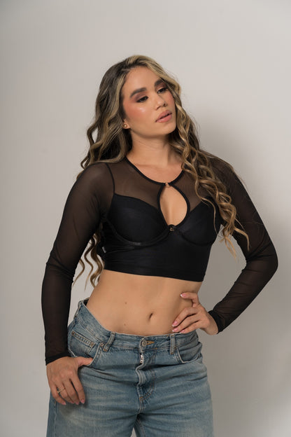 Crop top Anny + Panty GRATIS